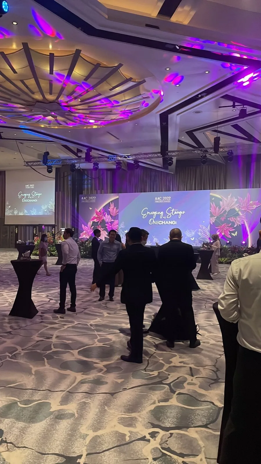 Guests gathering before the Annual Airport Celebration programme