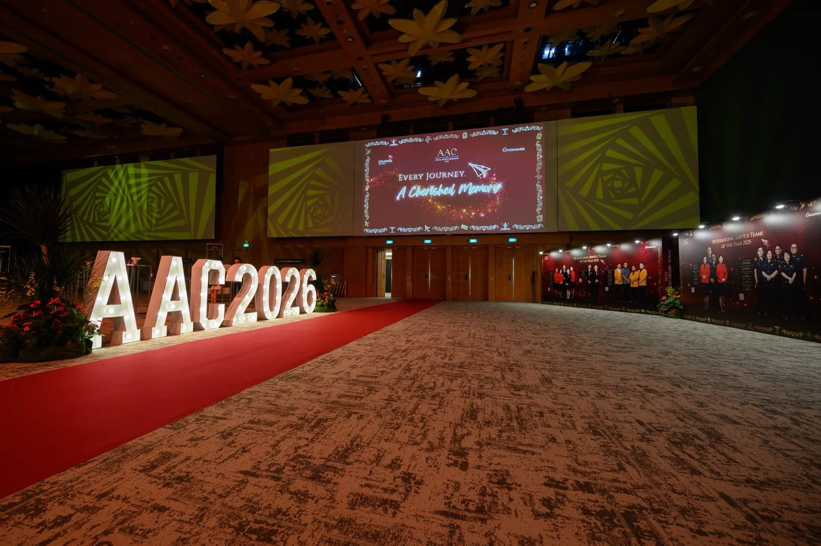AAC 2026 illuminated arrival installation and red carpet