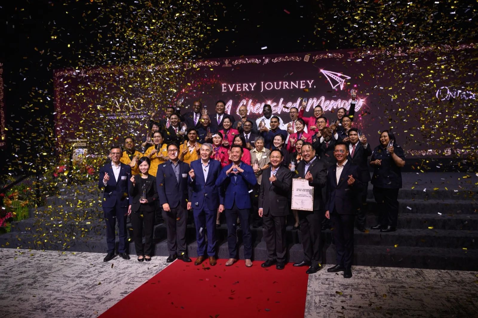 Award recipients celebrating at Annual Airport Celebration 2026
