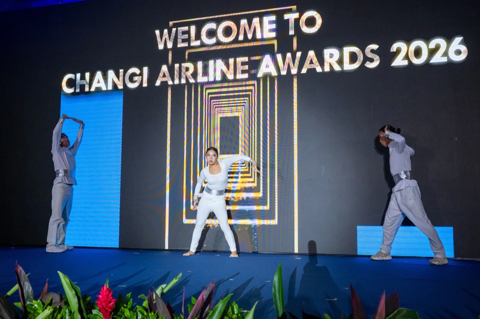 Contemporary dance performance at Changi Airline Awards