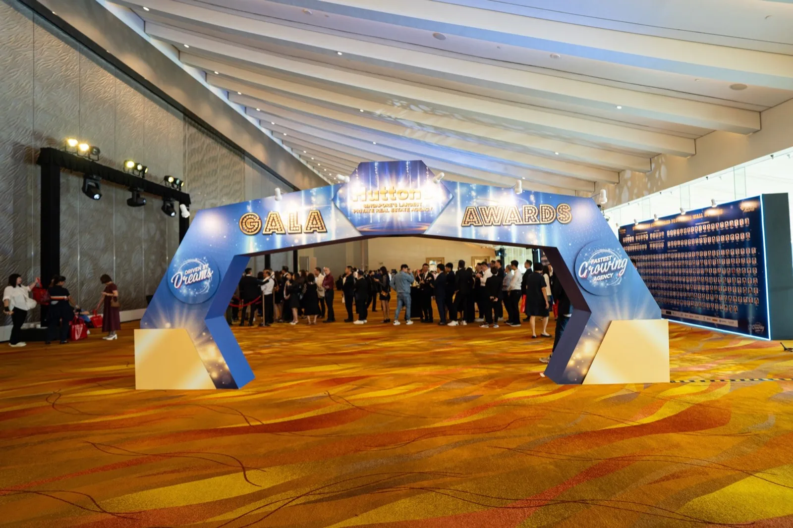 Huttons Gala Awards entrance installation