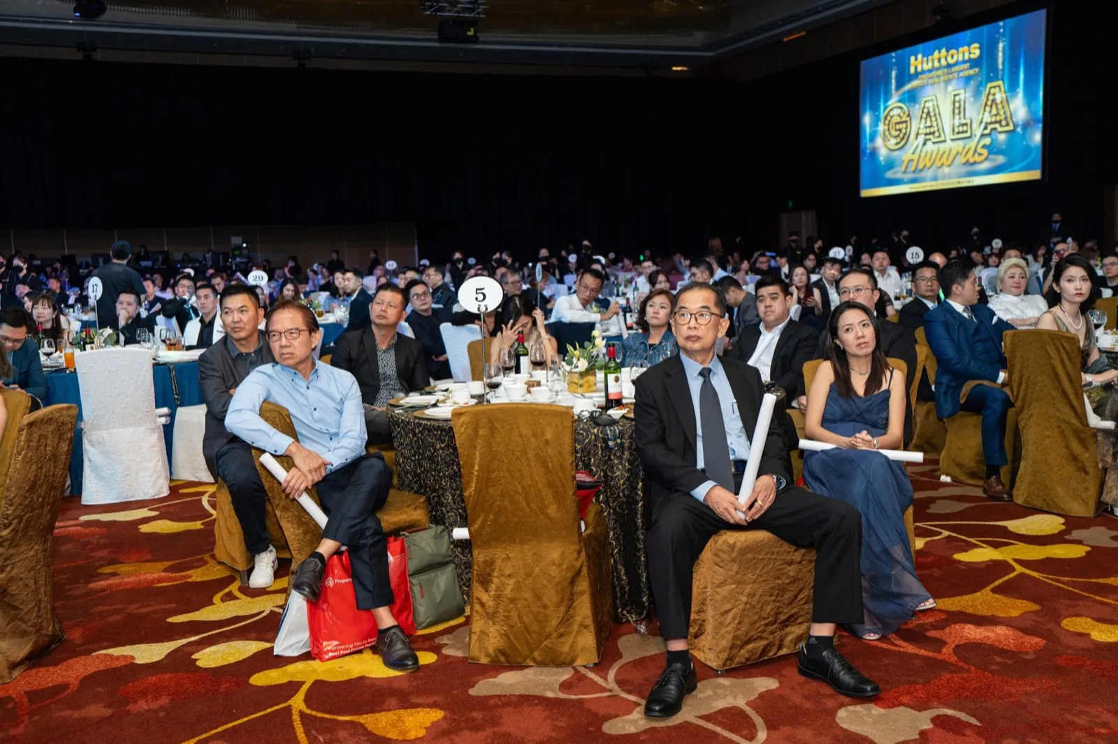Guests seated during the Huttons gala dinner programme