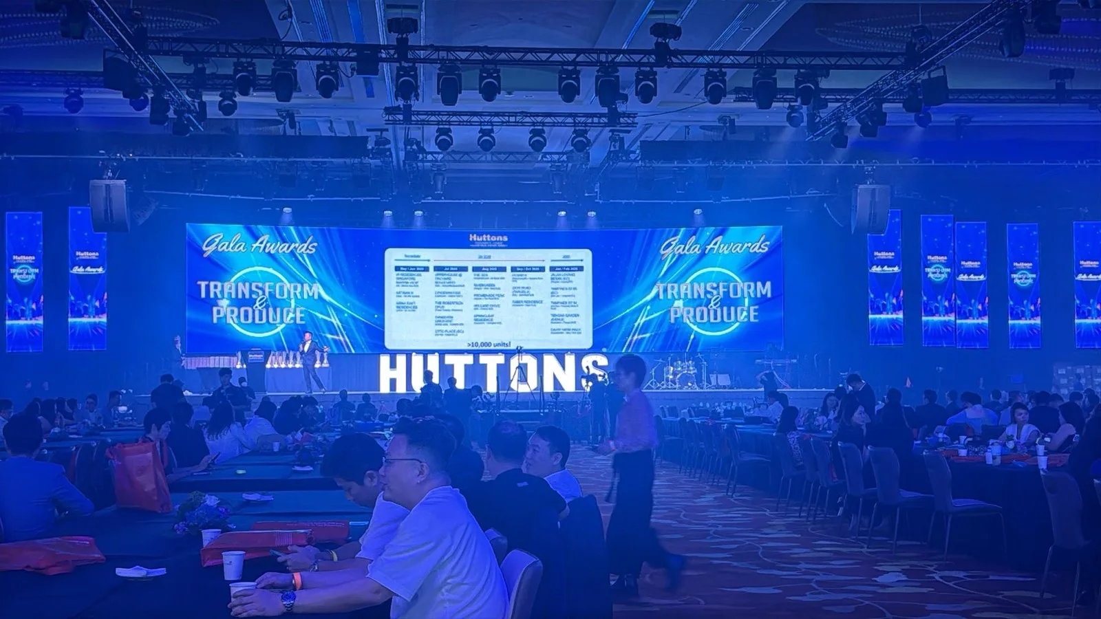 Huttons Gala Awards programme inside the Sands Grand Ballroom