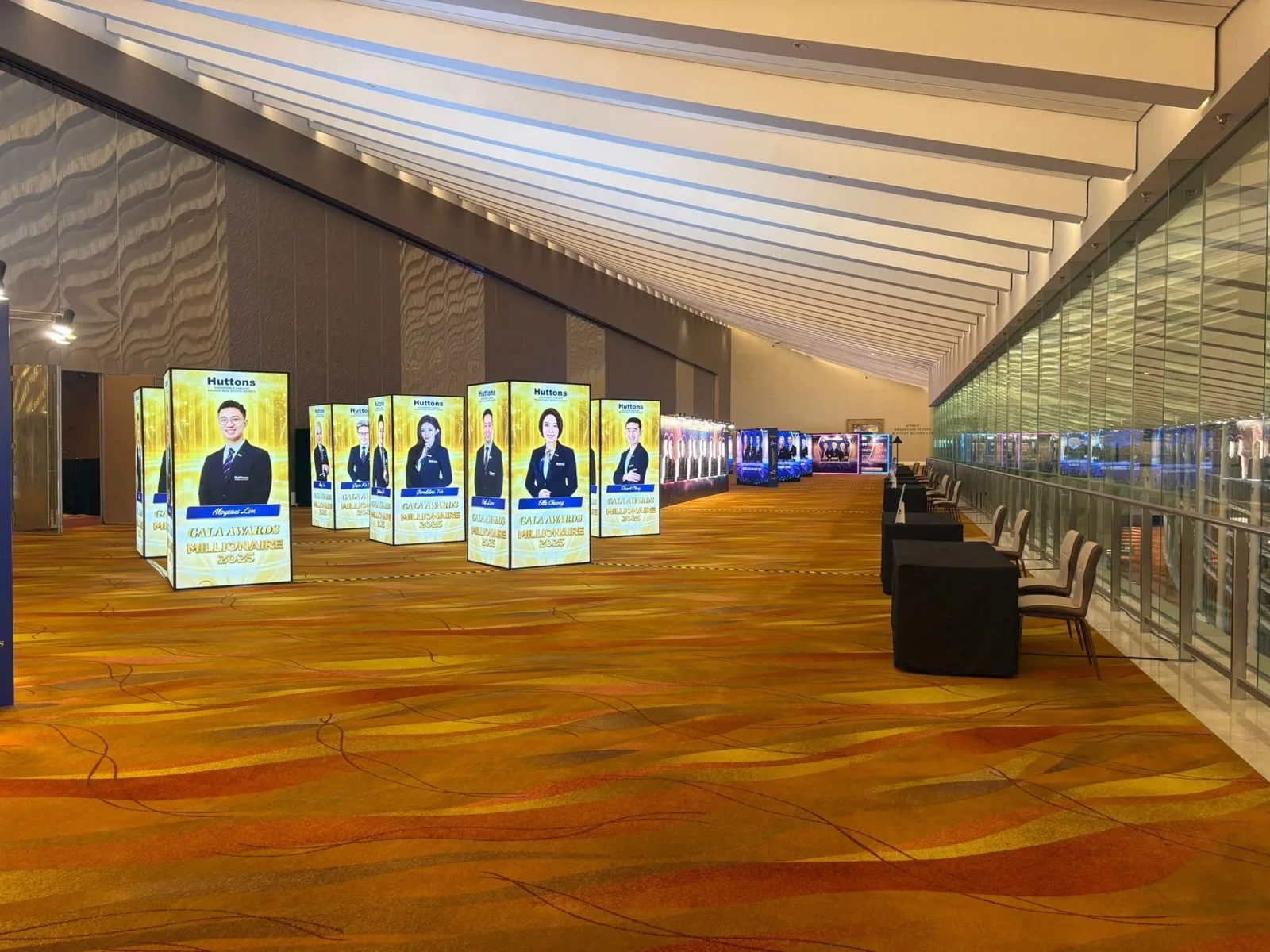 Huttons Gala Awards recognition walkway