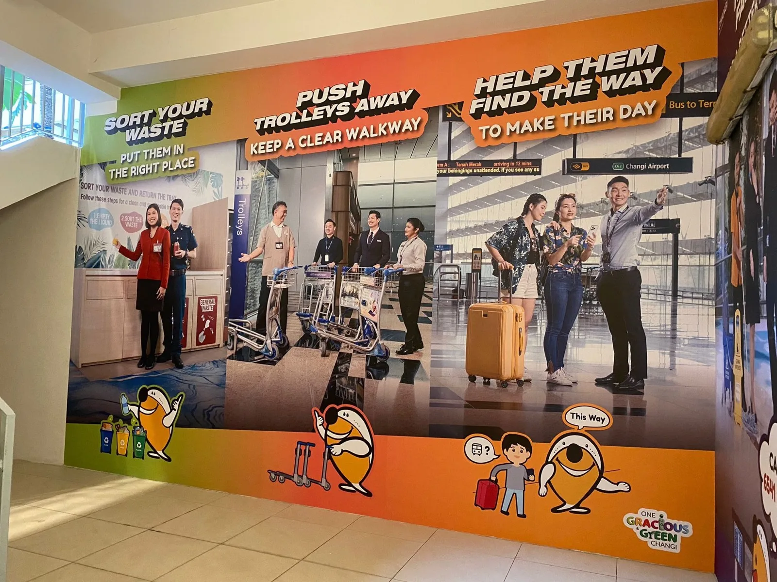 One Gracious Green Changi campaign wall installation
