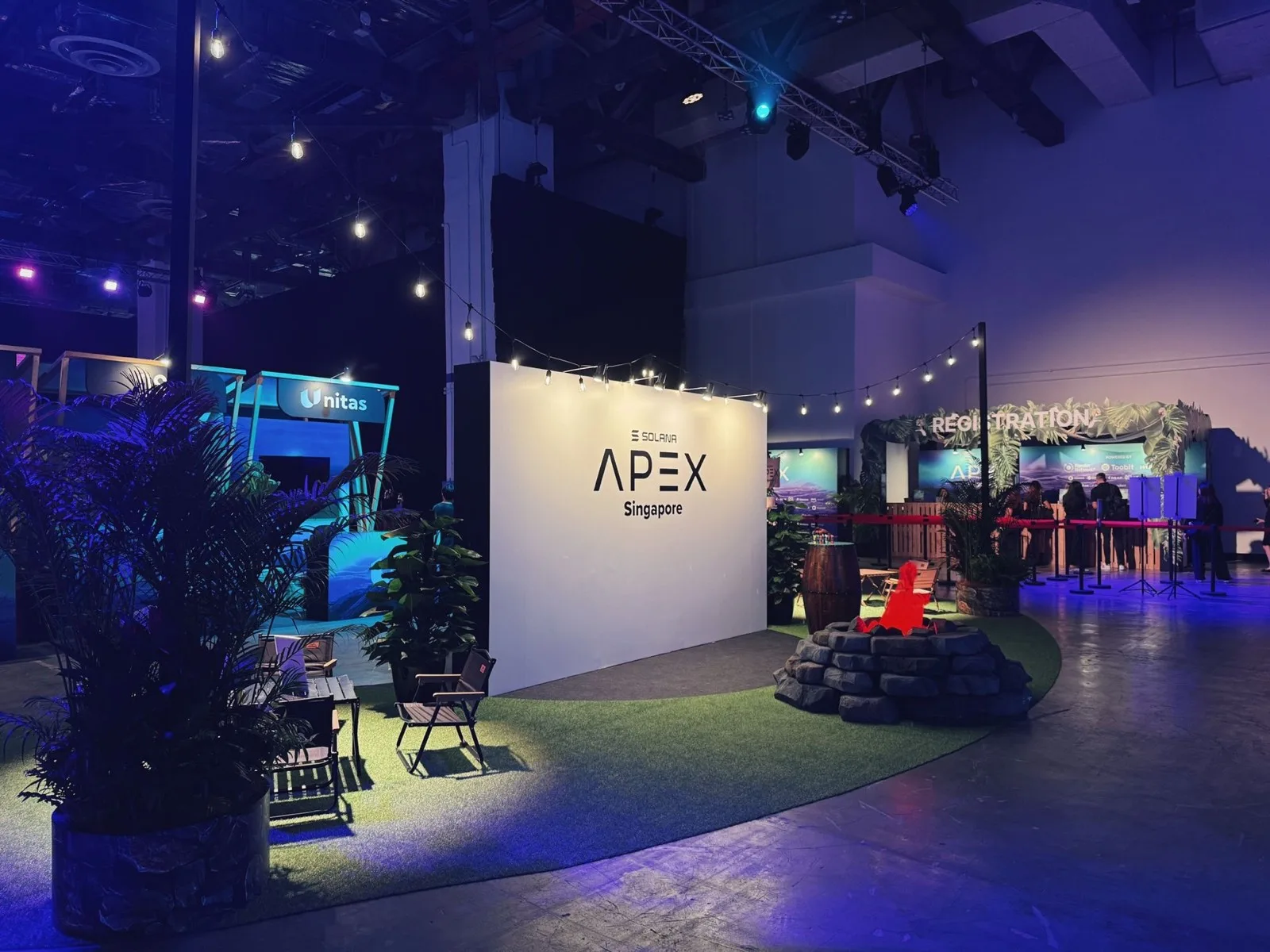 Solana Apex Singapore entrance and registration area